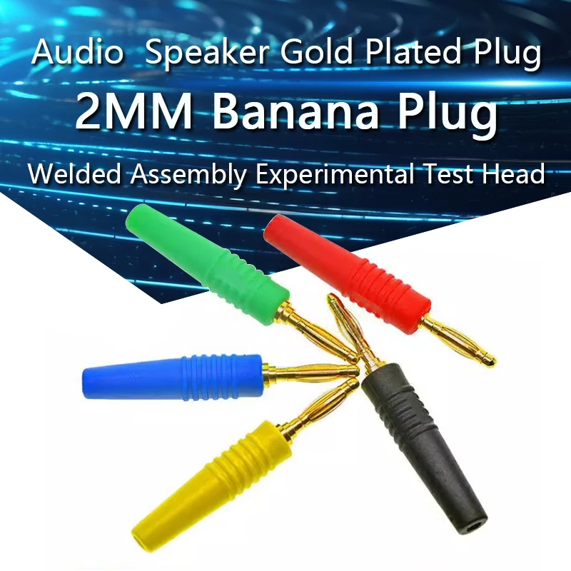 5PCS 2MM Gold Plated Banana Plug Electrical Connector Adaptor Plugs Gold Plated Musical Speaker Cable Banana Plug Connectors
5PCS 2MM Gold Plated Banana Plug Electrical Connector Adaptor Plugs Gold Plated Musical Speaker Cable Banana Plug Connectors