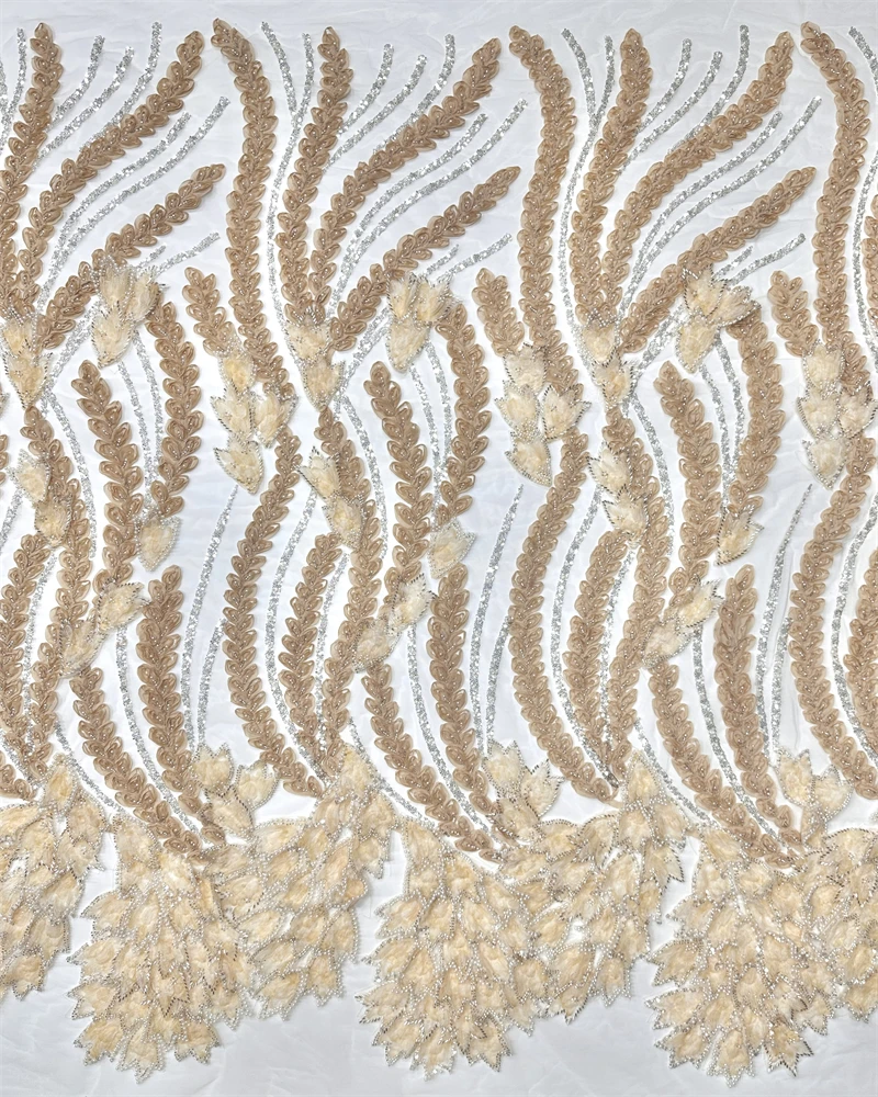 High Quality Fashion French Mesh Embroidery Sequins African Lace Luxury Nigerian Beads Tulle Lace Fabric For Wedding Dress Party
High Quality Fashion French Mesh Embroidery Sequins African Lace Luxury Nigerian Beads Tulle Lace Fabric For Wedding Dress Party