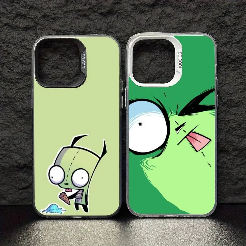 Cool Cartoon I-Invader Z-Zim G-Gir Phone Case For iPhone 17 16 15 14 13 12 11 Pro Max Plus Silver Matte Black Cover
Cool Cartoon I-Invader Z-Zim G-Gir Phone Case For iPhone 17 16 15 14 13 12 11 Pro Max Plus Silver Matte Black Cover