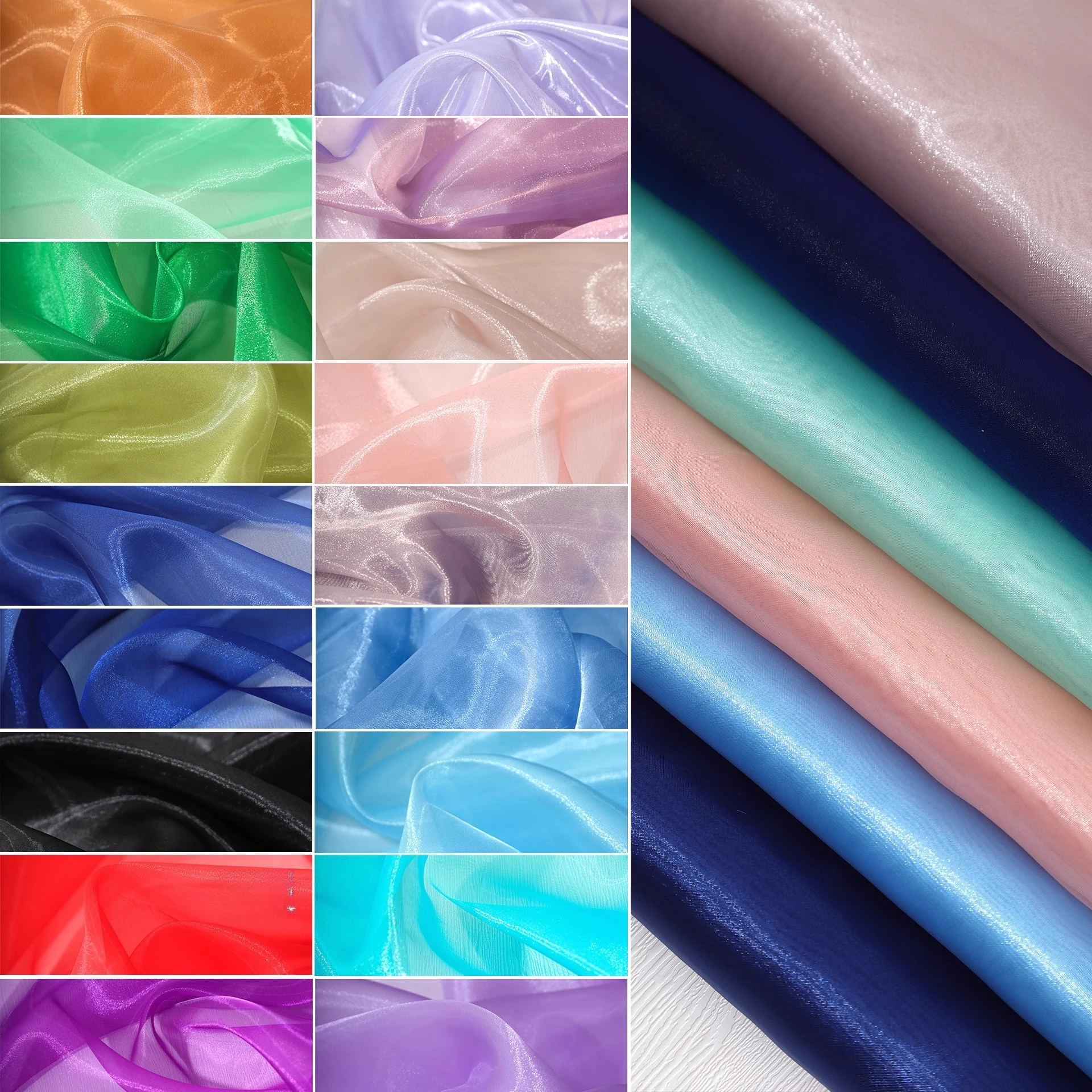 Жидкая глянцевая ткань из органзы Гладкая шелковистая струящаяся сетка Высококачественное роскошное свадебное платье Вечернее платье Дизайнерский материал от кутюр для шитья
Жидкая глянцевая ткань из органзы Гладкая шелковистая струящаяся сетка Высококачественное роскошное свадебное платье Вечернее платье Дизайнерский материал от кутюр для шитья