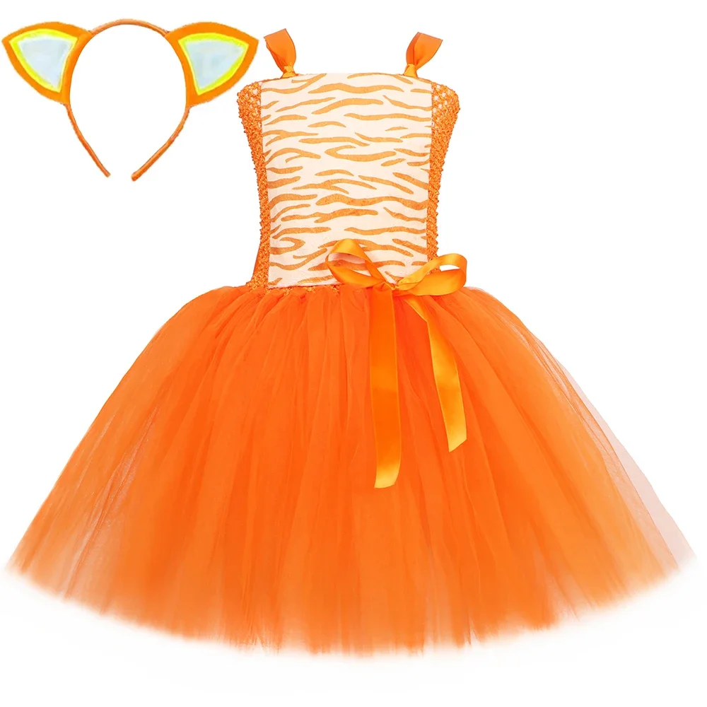 Orange Cat Costume for Girls Fancy Tulle Tutu Dress Cute Animal Ginger Cat Dress Up Clothes Halloween Carnival Party Dress
Orange Cat Costume for Girls Fancy Tulle Tutu Dress Cute Animal Ginger Cat Dress Up Clothes Halloween Carnival Party Dress