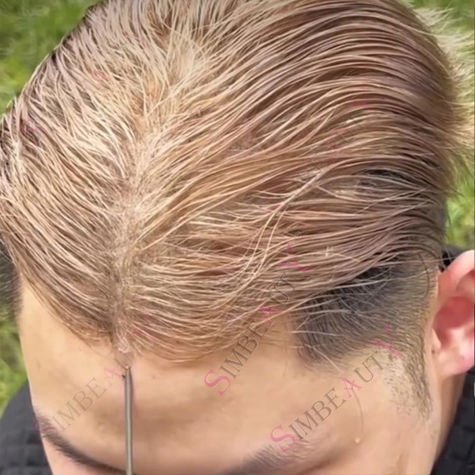 80%Dense Lightweight 0.02mm Super Thinnest Premium Ash Blonde 100% Human Hair Invisible Hairline Dark Brown Grey 565# Men Toupee
80%Dense Lightweight 0.02mm Super Thinnest Premium Ash Blonde 100% Human Hair Invisible Hairline Dark Brown Grey 565# Men Toupee