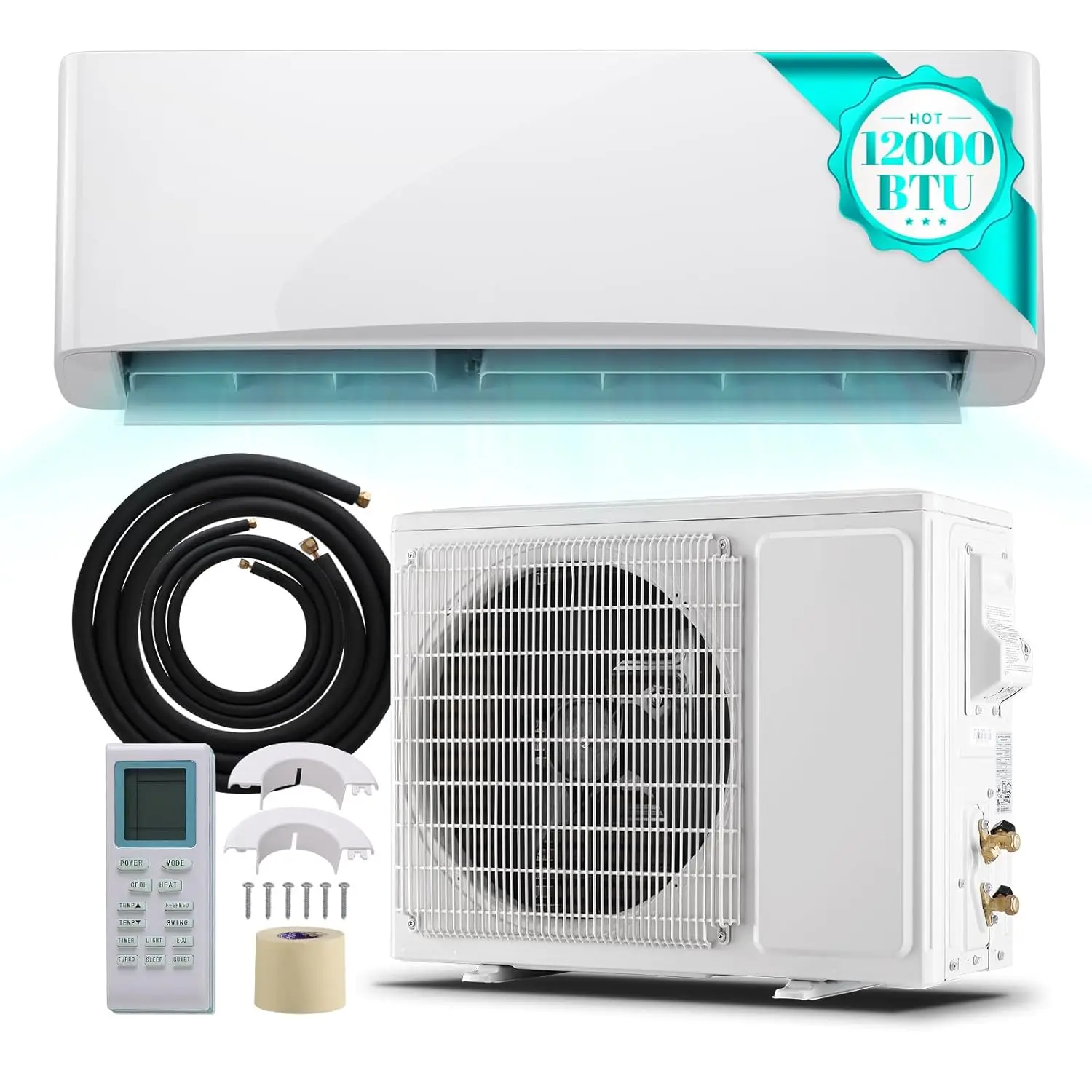 Powerful 12000 BTU Mini Split Air Conditioner and Heat Pump with Remote Control, 17 SEER2 115V Energy Saving for 750, Custom
Powerful 12000 BTU Mini Split Air Conditioner and Heat Pump with Remote Control, 17 SEER2 115V Energy Saving for 750, Custom