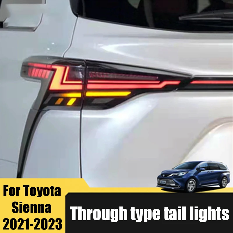 For Toyota Sienna 2023 2022 2021 Through type tail light assembly LED streamer rear tail light dynamic accessories
For Toyota Sienna 2023 2022 2021 Through type tail light assembly LED streamer rear tail light dynamic accessories