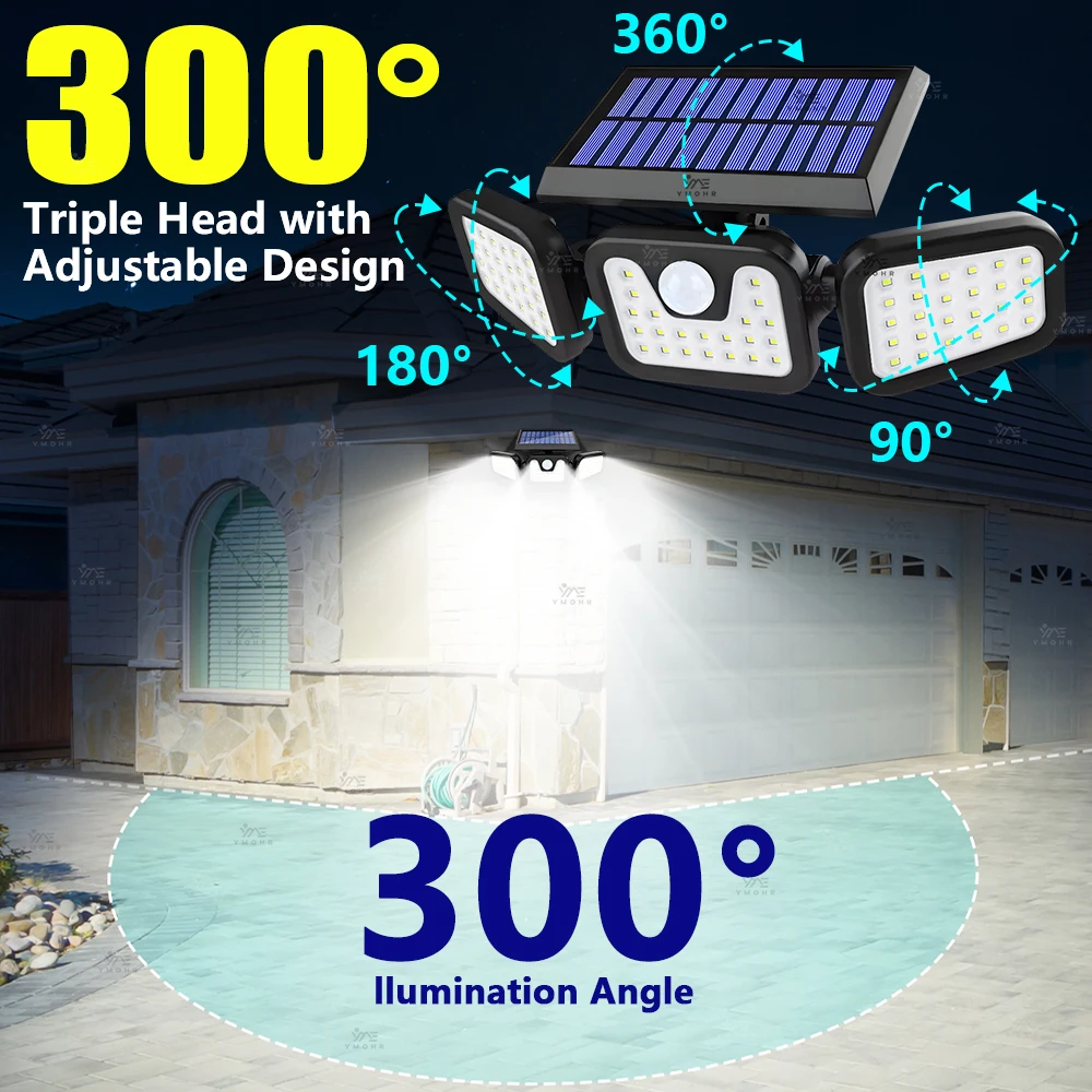 9800000LM High Powerful Solar Outdoor Lights Split Solar LED Light Waterproof Outdoor Solar Lamp Garden Motion Sensor Wall Light
9800000LM High Powerful Solar Outdoor Lights Split Solar LED Light Waterproof Outdoor Solar Lamp Garden Motion Sensor Wall Light