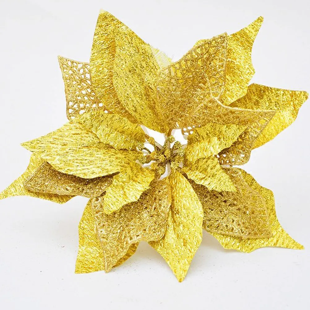 4pcs Christmas Artificial Flowers Decorations Cloth Fake Tree Ornament Party Festival Props Colorful Shiny Glitter Design
4pcs Christmas Artificial Flowers Decorations Cloth Fake Tree Ornament Party Festival Props Colorful Shiny Glitter Design