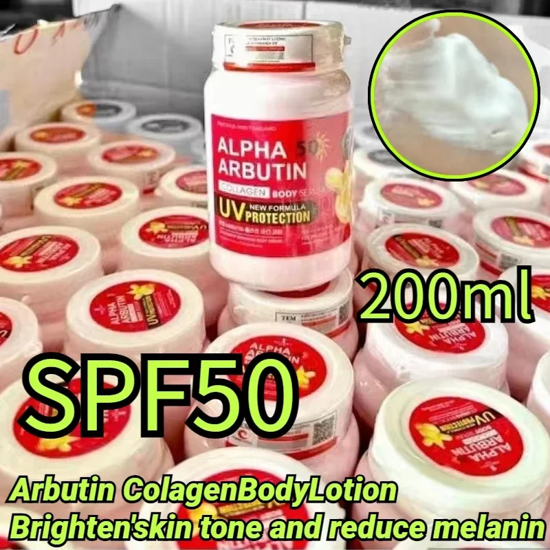 Thai Arbutin Collagen Body Brightens Skin Tone and Reduces Dullness SPF50 Prevents UV Rays 200g Body Lotion
Thai Arbutin Collagen Body Brightens Skin Tone and Reduces Dullness SPF50 Prevents UV Rays 200g Body Lotion