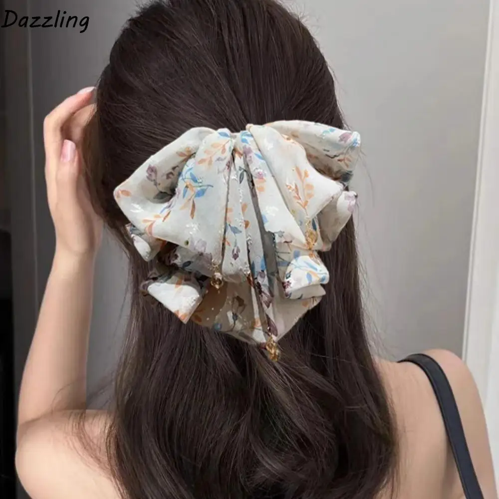Fashion French Style Chiffon Hair Claw Large Sweet Bow Shark Clip Elegant Flower Women Hair Grab Clip Hair Accessory
Fashion French Style Chiffon Hair Claw Large Sweet Bow Shark Clip Elegant Flower Women Hair Grab Clip Hair Accessory