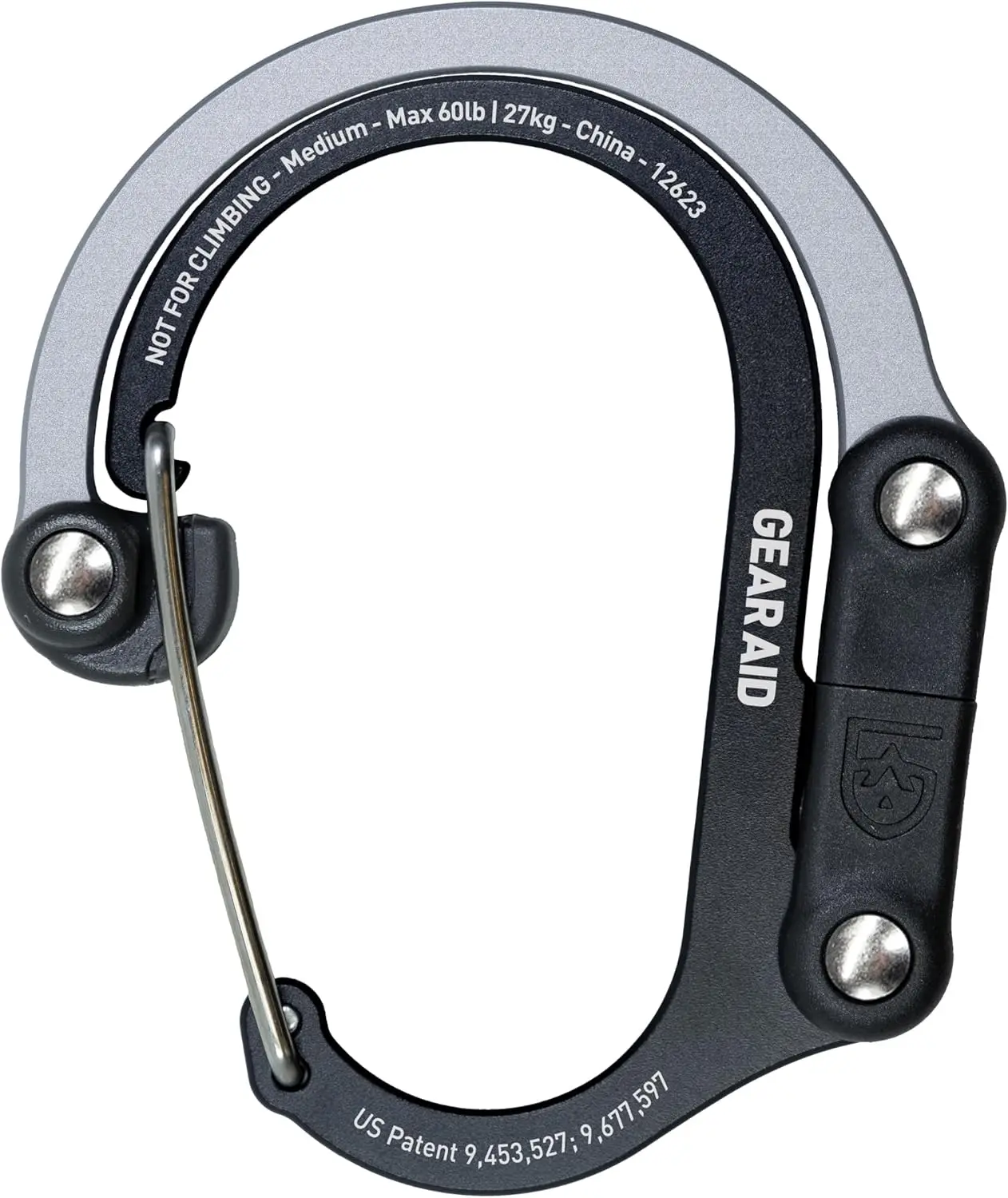360° Swivel Carabiner Gear Clip and Hook for Camping, Backpack, Garage Organization, Holds 60 lbs
360° Swivel Carabiner Gear Clip and Hook for Camping, Backpack, Garage Organization, Holds 60 lbs