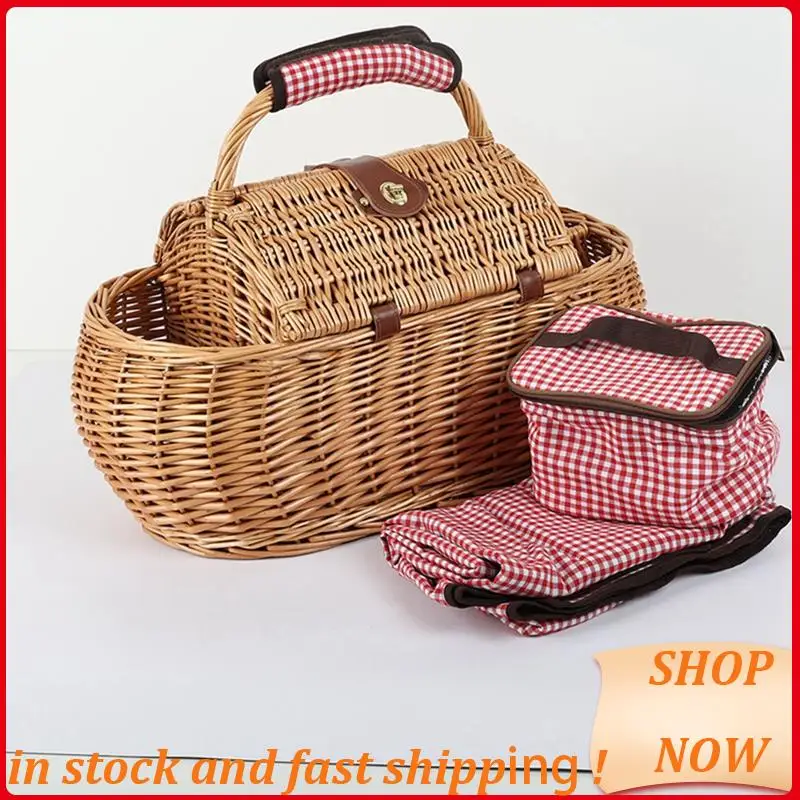 Rattan Picnic Basket Woven Picnic Storage Basket With Cutlery Picnic Outdoor Fruit Basket Picnic Storage Box HOT!
Rattan Picnic Basket Woven Picnic Storage Basket With Cutlery Picnic Outdoor Fruit Basket Picnic Storage Box HOT!