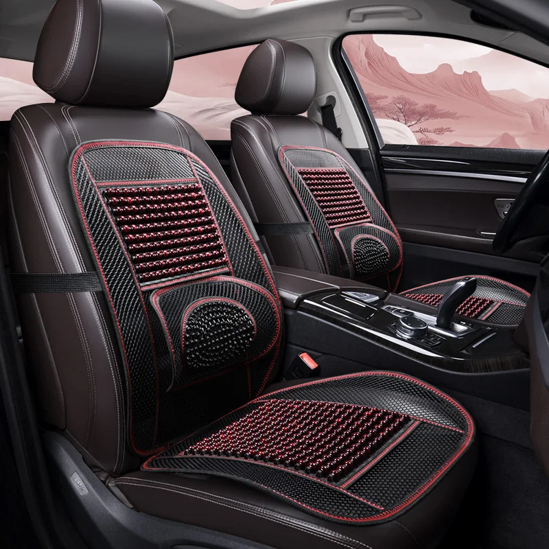 Five-Piece Wooden Bead Car Seat Cushion Set All-Season Breathable Comfort, Easy-Clean Car Seat Cover Accessories Multiple Colors
Five-Piece Wooden Bead Car Seat Cushion Set All-Season Breathable Comfort, Easy-Clean Car Seat Cover Accessories Multiple Colors