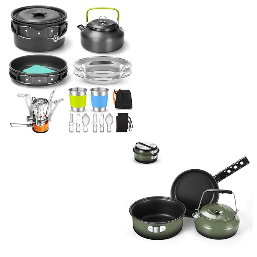 Bundle - 2 Items 16pcs Camping Cookware Set and 5pcs Camping Cookware
Bundle - 2 Items 16pcs Camping Cookware Set and 5pcs Camping Cookware