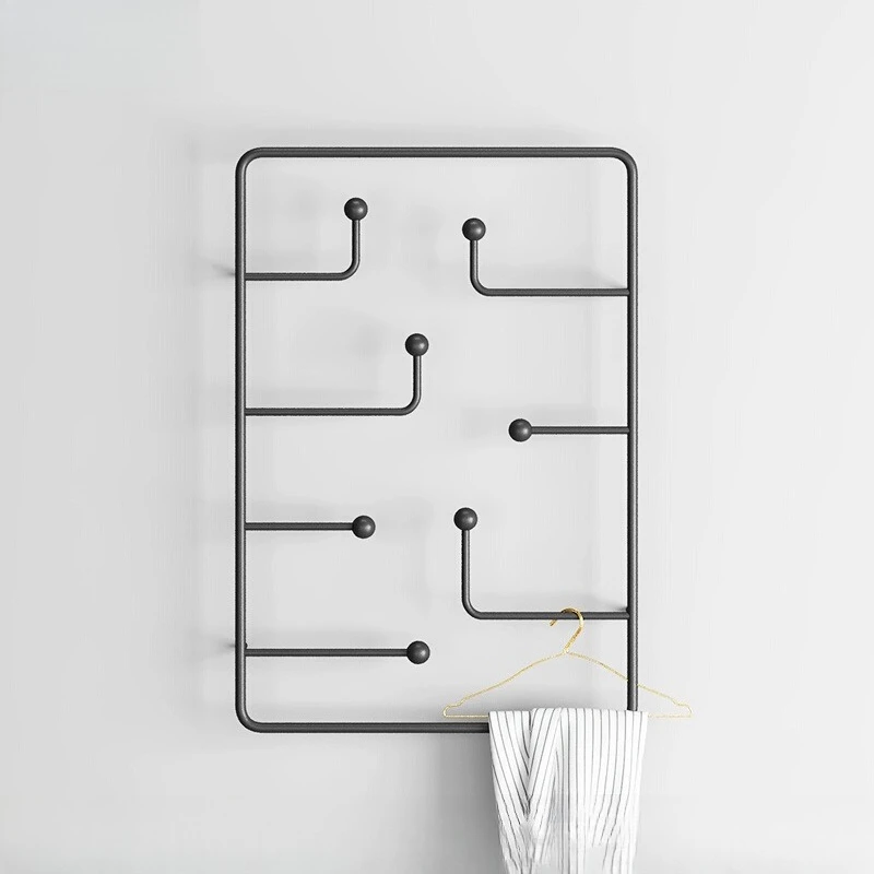 Wrought iron wall hanging clothes rod simple modern hook Nordic simple household coat rack wall bedroom hanging clothes rack
Wrought iron wall hanging clothes rod simple modern hook Nordic simple household coat rack wall bedroom hanging clothes rack