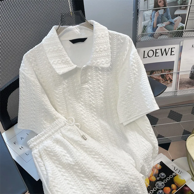 Summer Loose Harbor Wind Two-piece Short Sleeve T-shirt Top + Design Sense Suit Shorts Women's Dress
Summer Loose Harbor Wind Two-piece Short Sleeve T-shirt Top + Design Sense Suit Shorts Women's Dress