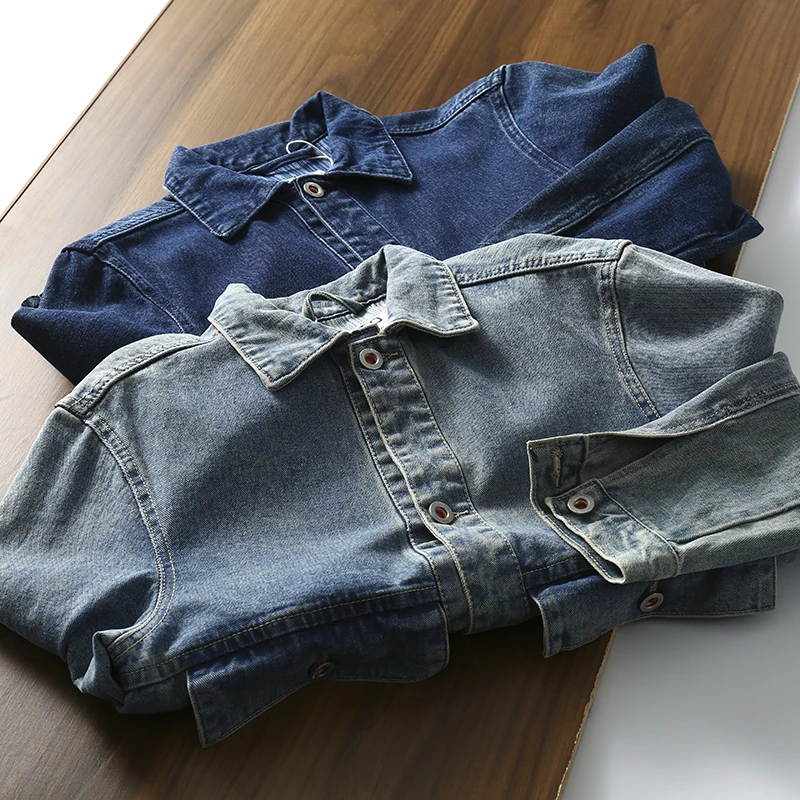 Washed Cotton Denim Jacket Men's Casual Autumn New Style with Big Pockets 3D Effect Standard Fit Youth Fashion Outerwear
Washed Cotton Denim Jacket Men's Casual Autumn New Style with Big Pockets 3D Effect Standard Fit Youth Fashion Outerwear