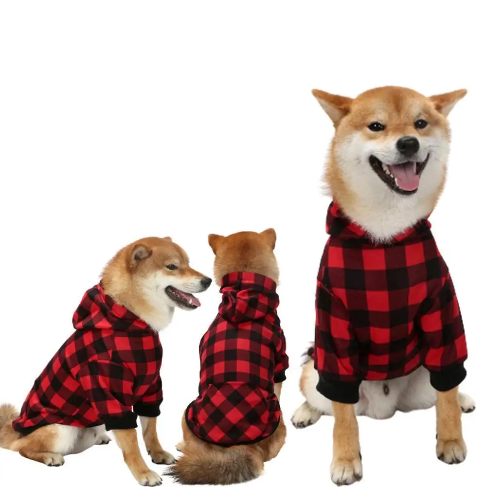 Pet Dog Plaid Hoodie Clothes Soft Comfortable Winter Warm Sweatshirt Outfit With Hat For Medium Large Dogs
Pet Dog Plaid Hoodie Clothes Soft Comfortable Winter Warm Sweatshirt Outfit With Hat For Medium Large Dogs