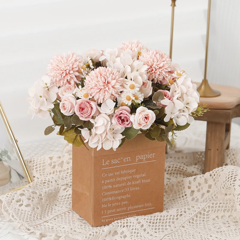Artificial Flowers Daisy Sunflower Mixed Bouquet Fake Rose Scrapbooking Wedding Home Party Table Living Room Decoration Arrange
Artificial Flowers Daisy Sunflower Mixed Bouquet Fake Rose Scrapbooking Wedding Home Party Table Living Room Decoration Arrange