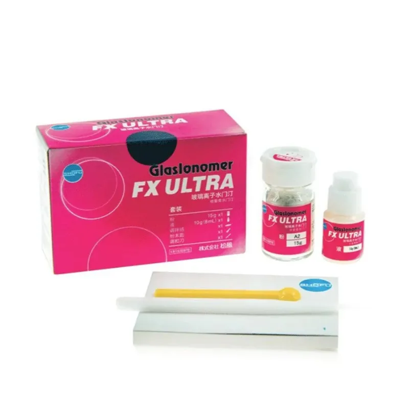 Dentistry Supplies SHOFU Glass Lonomer Cement FX Ultar Oral Cavity Filling Repair Material A2/A3 15g Powder+10g (8ml) Liquid
Dentistry Supplies SHOFU Glass Lonomer Cement FX Ultar Oral Cavity Filling Repair Material A2/A3 15g Powder+10g (8ml) Liquid