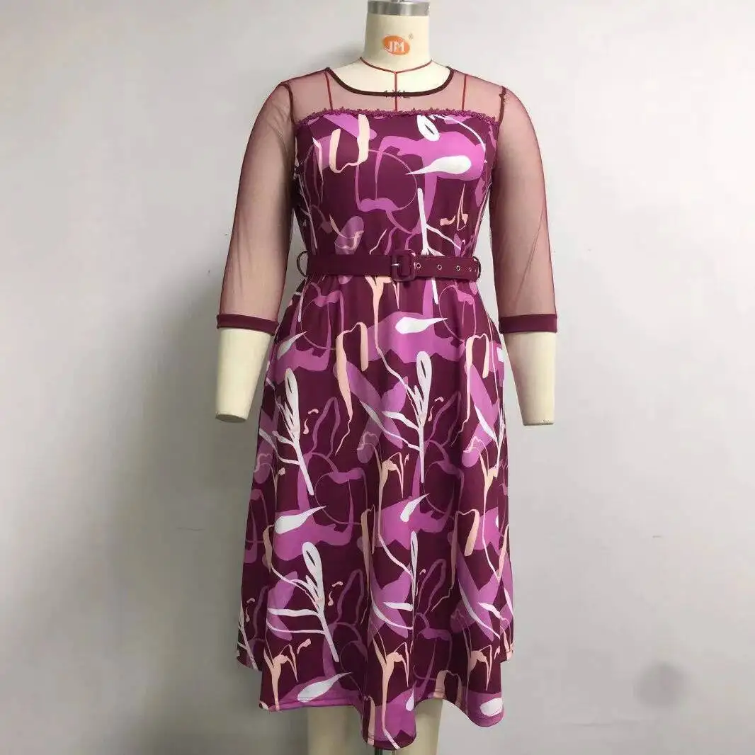 Женское летнее платье JX036 больших размеров (2XL-6XL) с круглым вырезом, рукавом 3/4, сетчатыми вставками и принтом, в стиле Y2K, элегантное, повседневное
Женское летнее платье JX036 больших размеров (2XL-6XL) с круглым вырезом, рукавом 3/4, сетчатыми вставками и принтом, в стиле Y2K, элегантное, повседневное