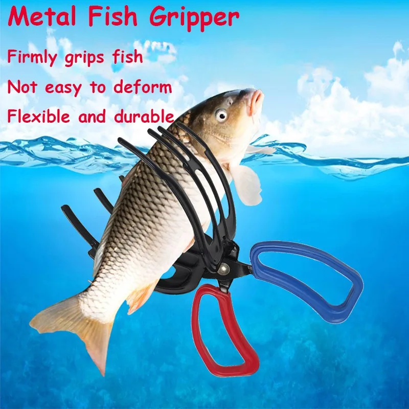 2/3 Claw Metal Fish Gripper Pliers Non-Slip Handle Fishing Clamp for Freshwater Saltwater Fishing
2/3 Claw Metal Fish Gripper Pliers Non-Slip Handle Fishing Clamp for Freshwater Saltwater Fishing