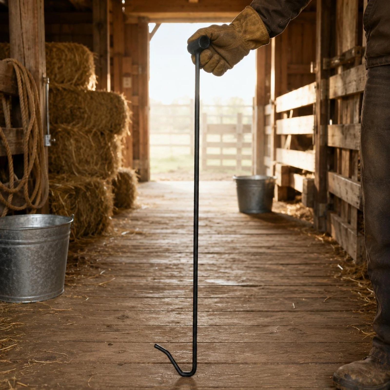 Metal Sheep-Catching Hook Rigid Sheep Capture Hook Livestock Tool Slim Rust-Proof for Farmers
Metal Sheep-Catching Hook Rigid Sheep Capture Hook Livestock Tool Slim Rust-Proof for Farmers
