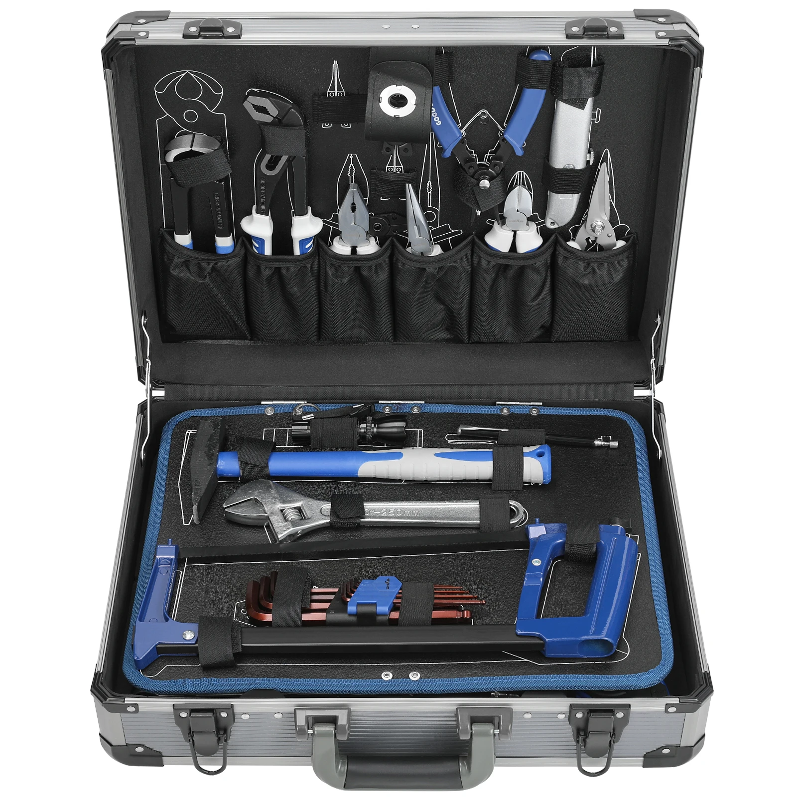 123 Pcs Car Repair Tool Box Spanner and Ratchet Wrench Socket Set Aluminum Case Household Tool Box
123 Pcs Car Repair Tool Box Spanner and Ratchet Wrench Socket Set Aluminum Case Household Tool Box
