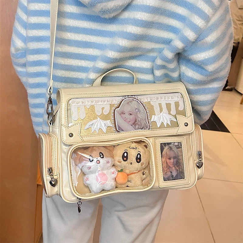 Star-chasing College Style Backpack Korean Brand Large Capacity Second Dimension Pain Bag Girl Handbag Transparent Storage Bag
Star-chasing College Style Backpack Korean Brand Large Capacity Second Dimension Pain Bag Girl Handbag Transparent Storage Bag
