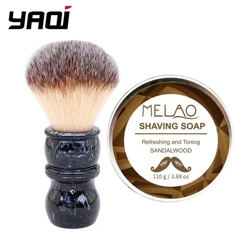 24mm resin handle YAQI Men's Razor Brush Set: Premium razor brush and soap set, smooth razor experience
24mm resin handle YAQI Men's Razor Brush Set: Premium razor brush and soap set, smooth razor experience