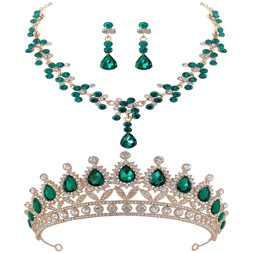 1Set Bridal Crown Necklace Earrings Rhinestones Wedding Jewelry Set Bride Tiara Party Jewelry for Women Crowns for Women
1Set Bridal Crown Necklace Earrings Rhinestones Wedding Jewelry Set Bride Tiara Party Jewelry for Women Crowns for Women