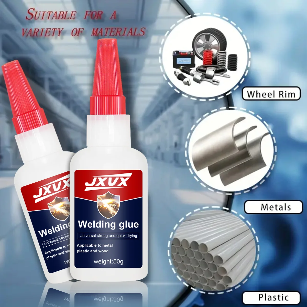 50ml High tensile Universal Super Glue for Resin Ceramic Metal Glass Industrial Strength & Instant Effect 100% Seal
50ml High tensile Universal Super Glue for Resin Ceramic Metal Glass Industrial Strength & Instant Effect 100% Seal