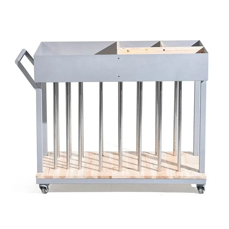 Tool kiln storage car Multifunctional rack Swing kiln with shed plate pillar roller cart
Tool kiln storage car Multifunctional rack Swing kiln with shed plate pillar roller cart