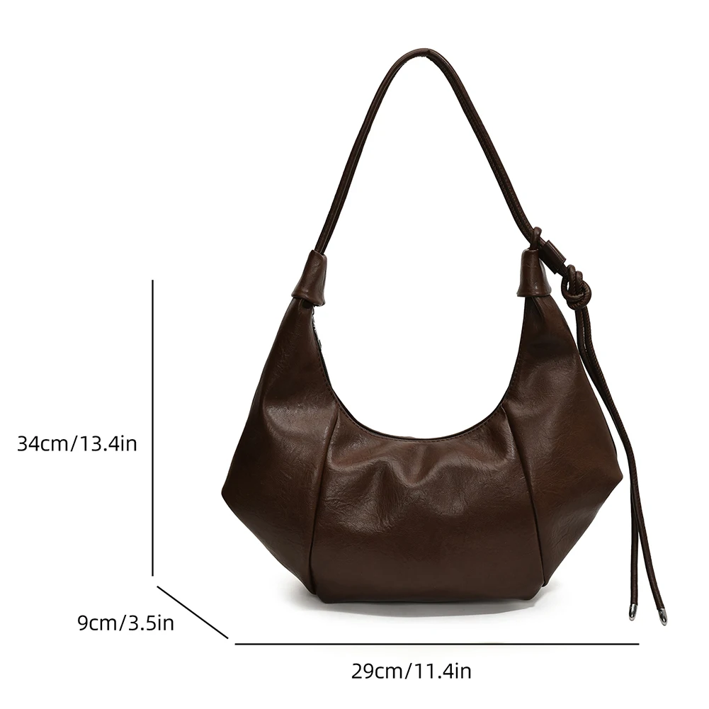 Shoulder Bag for Women Adjustable Strap Crescent Bag PU Leather Solid Color Underarm Bag Zipper for Work Travel
Shoulder Bag for Women Adjustable Strap Crescent Bag PU Leather Solid Color Underarm Bag Zipper for Work Travel