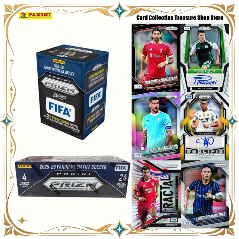 Panini Prizm FIFA Soccer Trading Cards Blaster Box Counter Display Box Bellingham Yamal Starlight Prizm Autos for Soccer Fans
Panini Prizm FIFA Soccer Trading Cards Blaster Box Counter Display Box Bellingham Yamal Starlight Prizm Autos for Soccer Fans