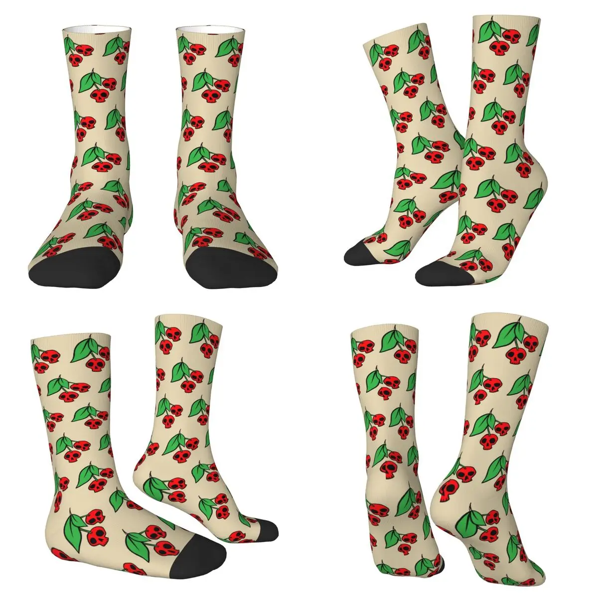 Готические черные носки с черными и красными вишнями и черепами для Хэллоуина, влагопоглощающие носки в стиле Харадзюку, всесезонные длинные носки для подарков на День святого Валентина
Готические черные носки с черными и красными вишнями и черепами для Хэллоуина, влагопоглощающие носки в стиле Харадзюку, всесезонные длинные носки для подарков на День святого Валентина