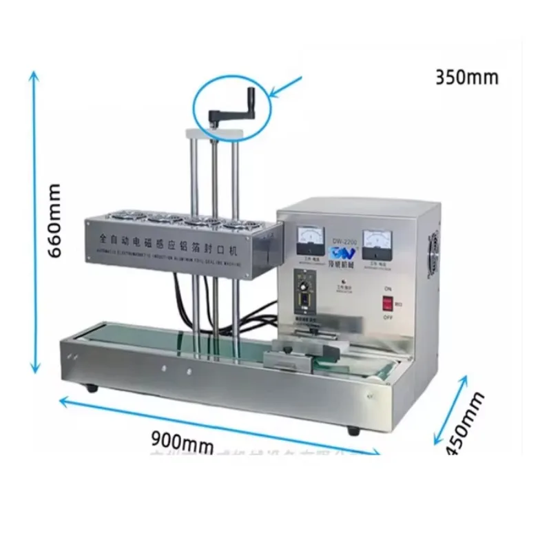 Fully Automatic Electromagnetic Induction Glass Bottle Gasket Sealer Aluminum Foil Cup Sealing Machine
Fully Automatic Electromagnetic Induction Glass Bottle Gasket Sealer Aluminum Foil Cup Sealing Machine
