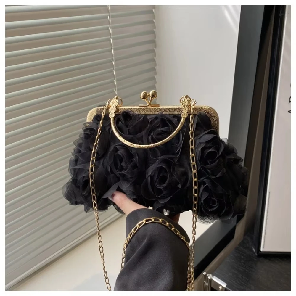Chiffon 3D Flower Banquet Bag Fashion Evening Bags Luxury Women Chain Shoulder Bag Fashion Clutch Handbag Trendy Crossbody Bag
Chiffon 3D Flower Banquet Bag Fashion Evening Bags Luxury Women Chain Shoulder Bag Fashion Clutch Handbag Trendy Crossbody Bag