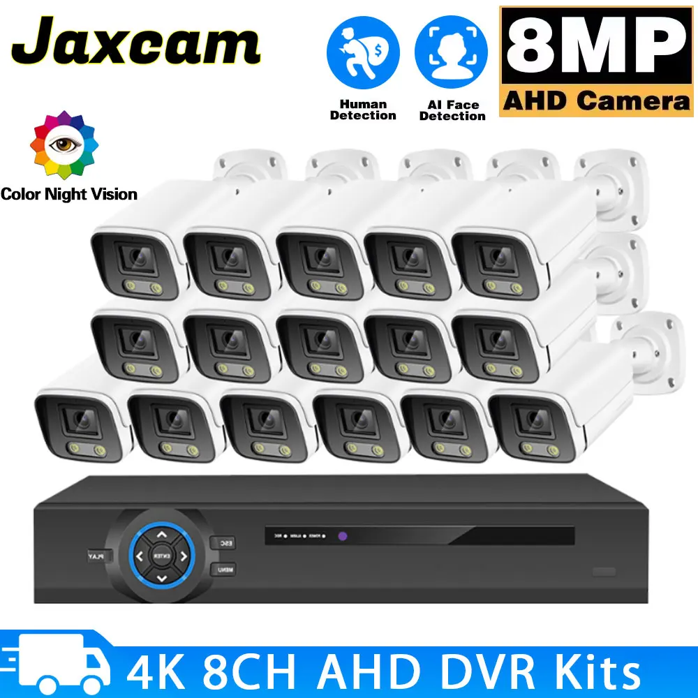 4K 8MP HD AHD система видеонаблюдения комплект наружного цвета ночного видения с обнаружением движения H.265CCTV комплект камер безопасности
4K 8MP HD AHD система видеонаблюдения комплект наружного цвета ночного видения с обнаружением движения H.265CCTV комплект камер безопасности