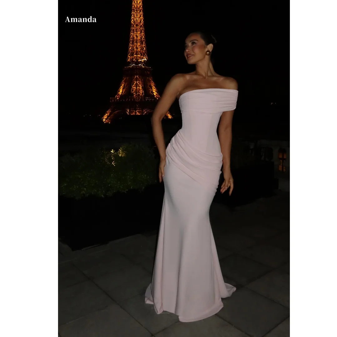 Amanda Customized Blush Pink Off Shoulder Ruched Mermaid Prom Dress vestidos de noche Formal Evening Long Gown For Women Party
Amanda Customized Blush Pink Off Shoulder Ruched Mermaid Prom Dress vestidos de noche Formal Evening Long Gown For Women Party