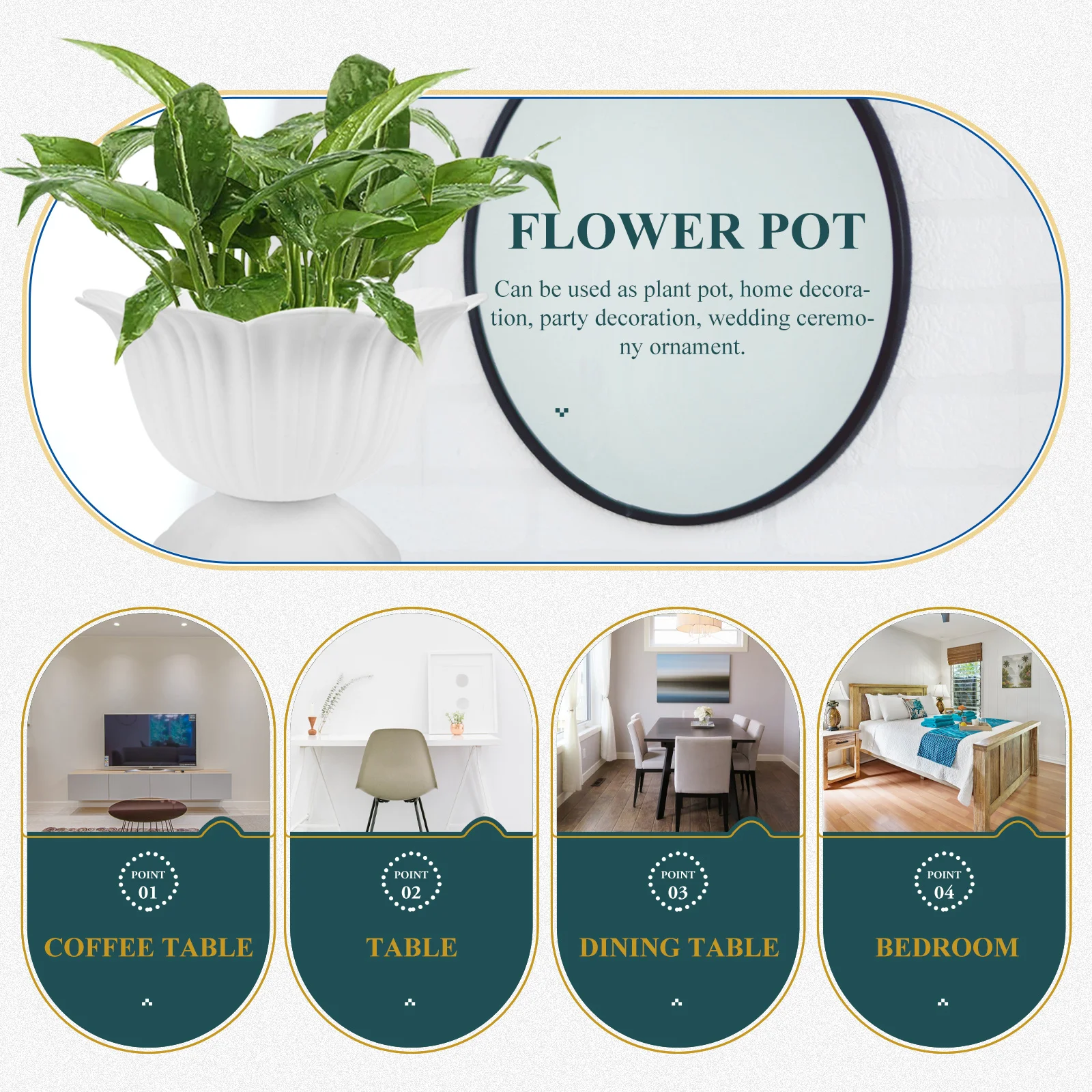 2pcs Large Plastic Flowerpots Roman Style Decorative Plant Holders for Wedding Ceremony Home Balcony Outdoor Indoor
2pcs Large Plastic Flowerpots Roman Style Decorative Plant Holders for Wedding Ceremony Home Balcony Outdoor Indoor