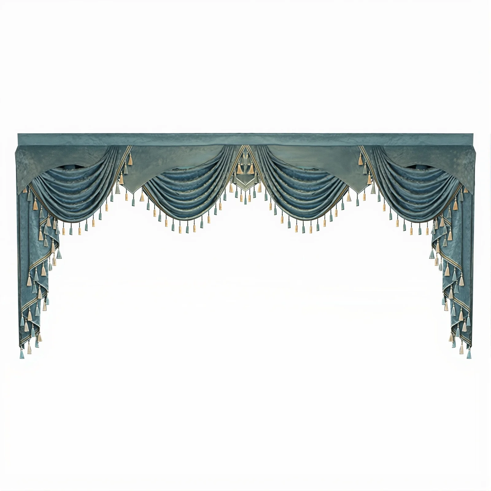 1pca Teal Velvet Curtain Valance, European Style Waterfall Swag Valance for Living Room & Bedroom (Curtain Panels Not Included
1pca Teal Velvet Curtain Valance, European Style Waterfall Swag Valance for Living Room & Bedroom (Curtain Panels Not Included