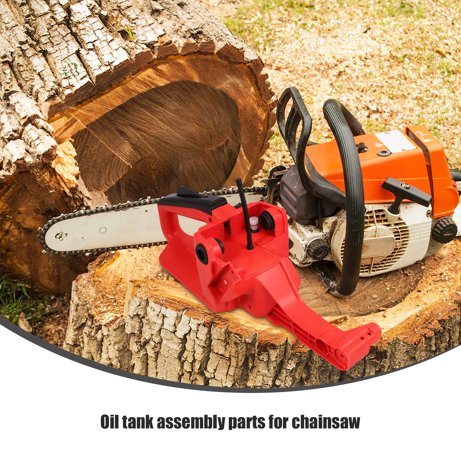 Oil Tank Assembly Durable Chainsaw Rear H Compatible Accessory Easy Install Saw Tool Free Attachment Point 
Oil Tank Assembly Durable Chainsaw Rear H Compatible Accessory Easy Install Saw Tool Free Attachment Point