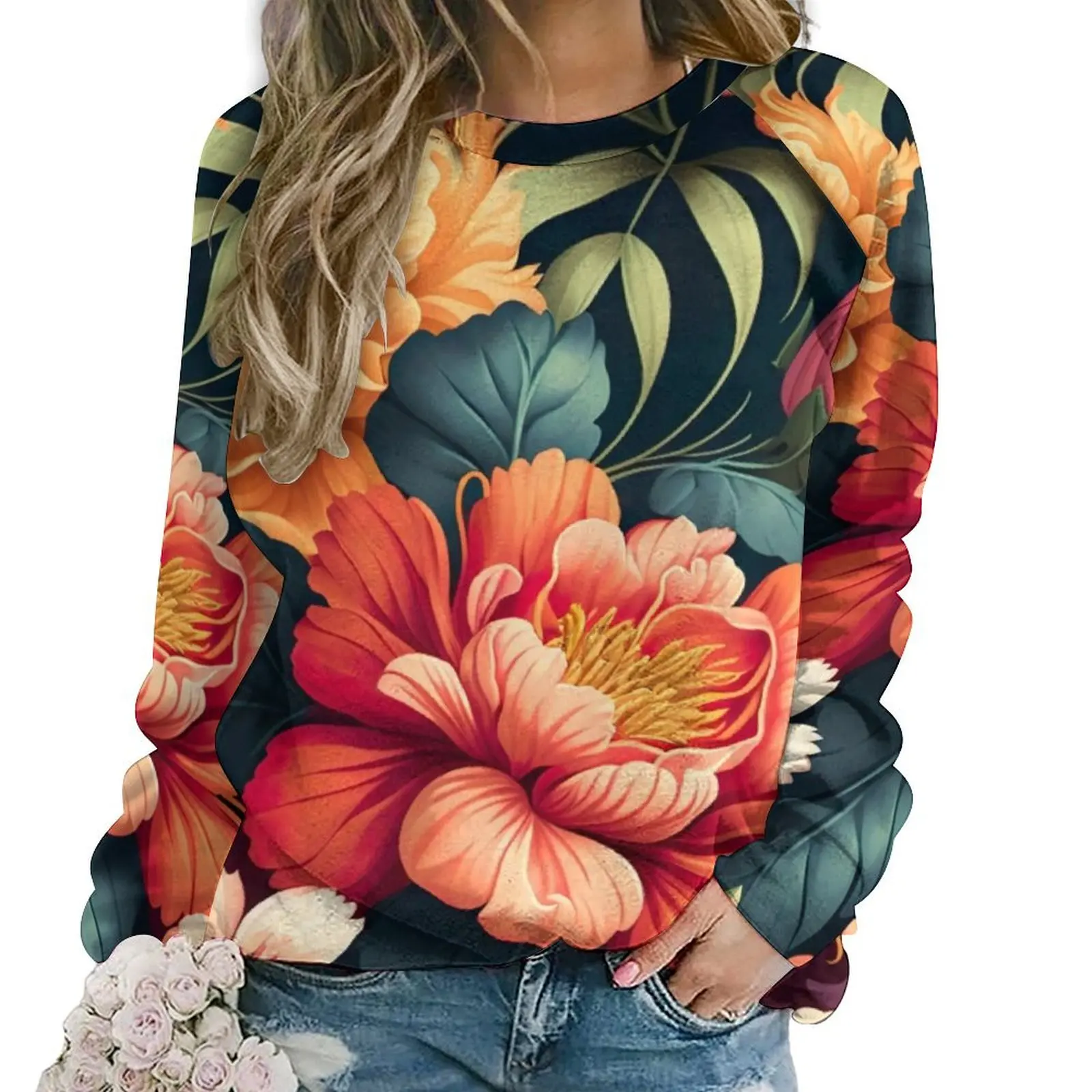 Floral Print Hoodies Lady Vibrant Flower Hip Hop Casual Hoodie Long Sleeve Cool Graphic Sweatshirts Large Size
Floral Print Hoodies Lady Vibrant Flower Hip Hop Casual Hoodie Long Sleeve Cool Graphic Sweatshirts Large Size