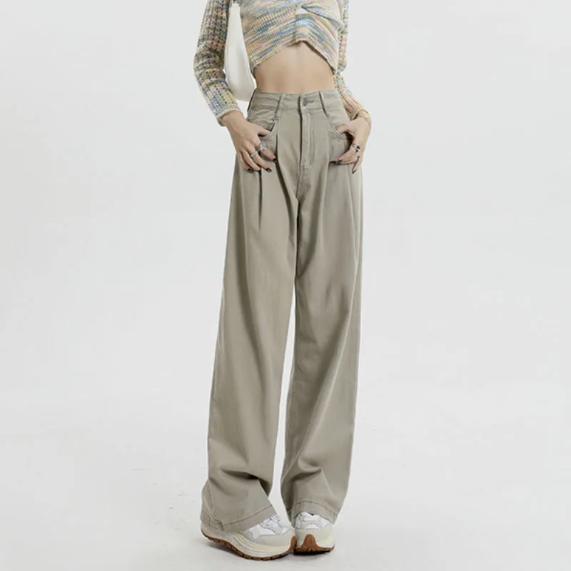 Loose Fashion Suit Pants Autumn High-waisted Solid Color Casual And Comfortable Wide-legged Pants Basic High Quality Trousers
Loose Fashion Suit Pants Autumn High-waisted Solid Color Casual And Comfortable Wide-legged Pants Basic High Quality Trousers
