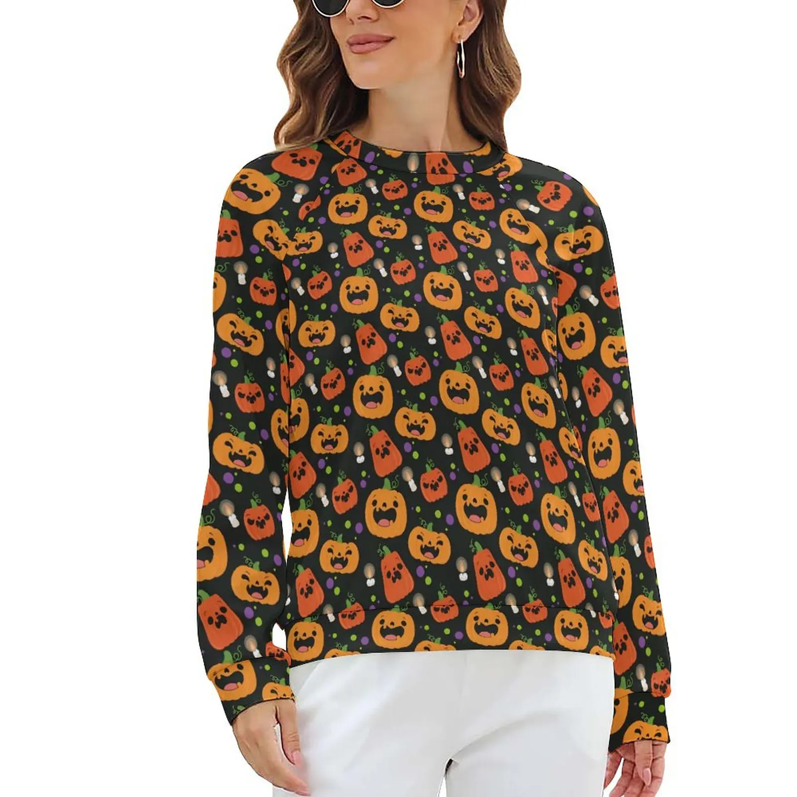 Cute Pumpkin Hoodies Spooky Halloween Korean Fashion Oversized Hoodie Female Long Sleeve Kawaii Printed Casual Clothing
Cute Pumpkin Hoodies Spooky Halloween Korean Fashion Oversized Hoodie Female Long Sleeve Kawaii Printed Casual Clothing