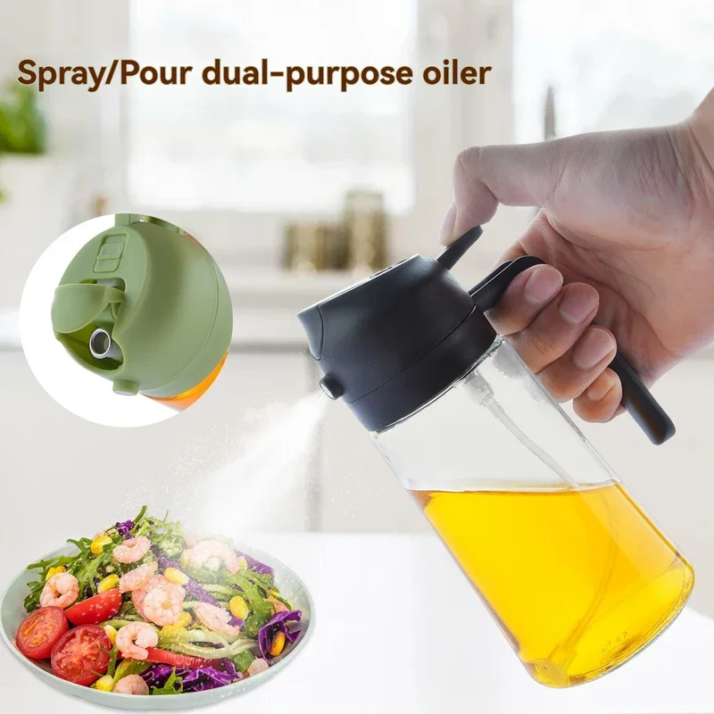 470ml Kitchen Olive Oil Dispenser, 2in1 Olive Sprayer for Cooking Oils Dispenser, Home Air Fryer Outdoor Picnic Gadgets
470ml Kitchen Olive Oil Dispenser, 2in1 Olive Sprayer for Cooking Oils Dispenser, Home Air Fryer Outdoor Picnic Gadgets