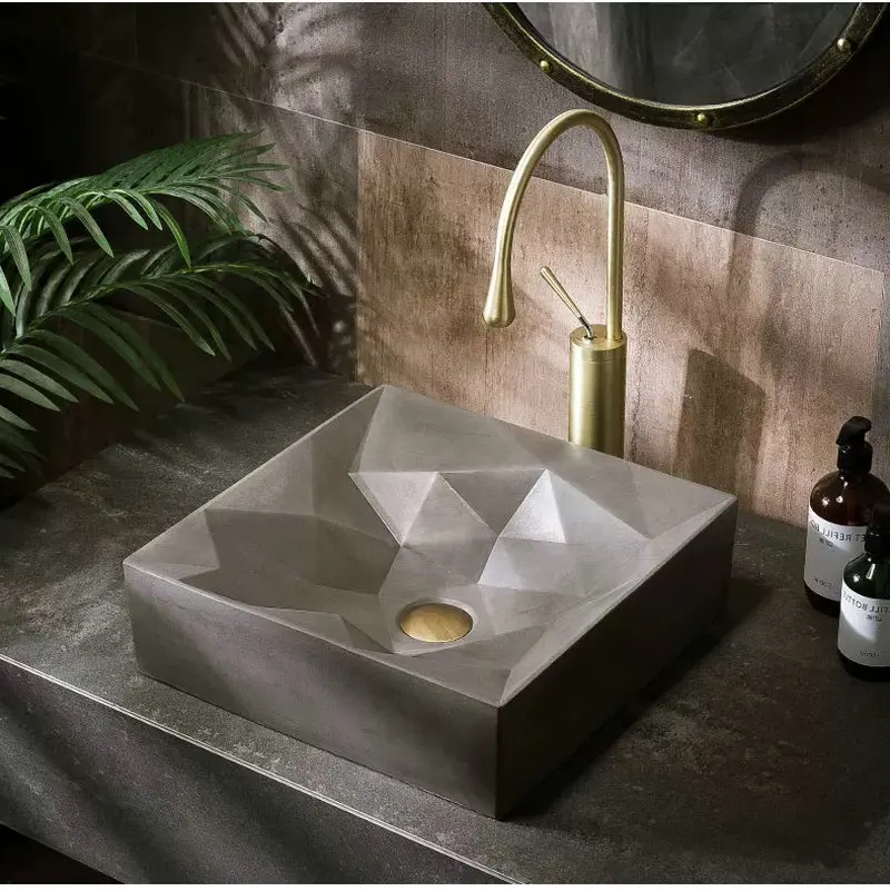 Clear concrete countertop basin wash basin balcony household face wash toilet wash basin GN190KM
Clear concrete countertop basin wash basin balcony household face wash toilet wash basin GN190KM