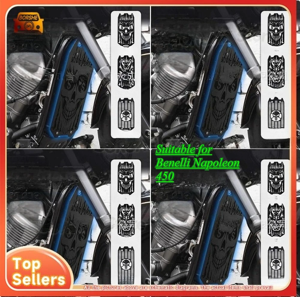 Suitable for Benelli Napoleon 450 Modified Retro Radiator Grill Protective Net Aluminum Radiator Guard Accessory
Suitable for Benelli Napoleon 450 Modified Retro Radiator Grill Protective Net Aluminum Radiator Guard Accessory