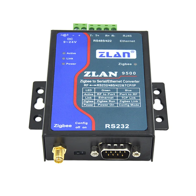 Промышленный шлюз Шлюз Zigbee Промышленный беспроводной Новейшая технология RS232/485/422 ZLAN9500
Промышленный шлюз Шлюз Zigbee Промышленный беспроводной Новейшая технология RS232/485/422 ZLAN9500