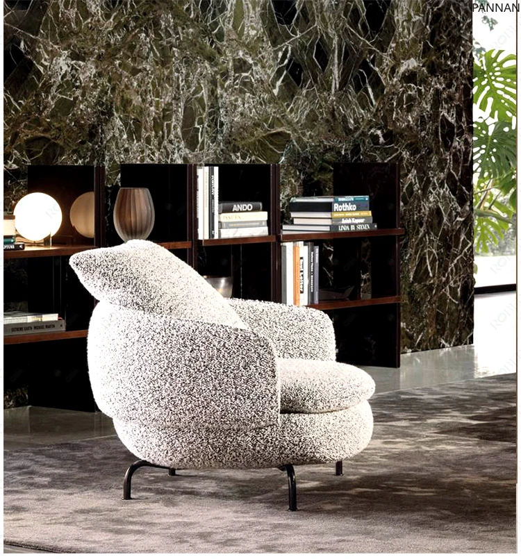 Single sofa Italian minimalist casual high back fabric rotating sofa chair single chair
Single sofa Italian minimalist casual high back fabric rotating sofa chair single chair