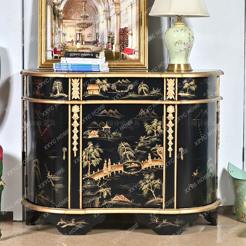 L Chinese Retro Entryway Cabinet Living Room Entrance Decorative Cabinet Sofa Side Solid Wood Storage Cabinet
L Chinese Retro Entryway Cabinet Living Room Entrance Decorative Cabinet Sofa Side Solid Wood Storage Cabinet